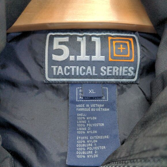 5.11 Tactical Series Men's Windbreaker Jacket Black XL Andretti Autosport Nylon - Picture 10 of 13